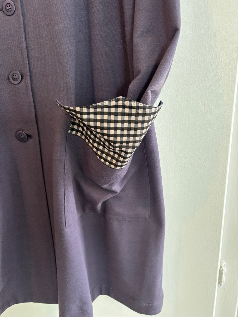 LUNN of Lilith Button-Front Jacket in Dusty Purple Size Large